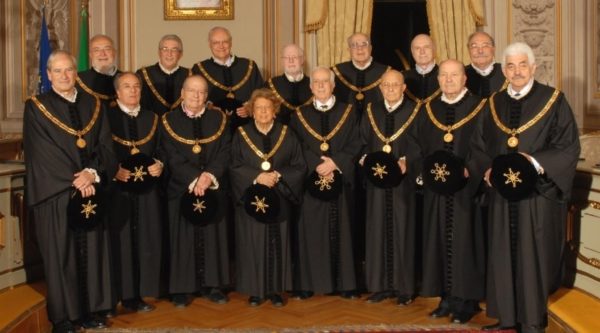 Judges of Italy's Constitutional Court