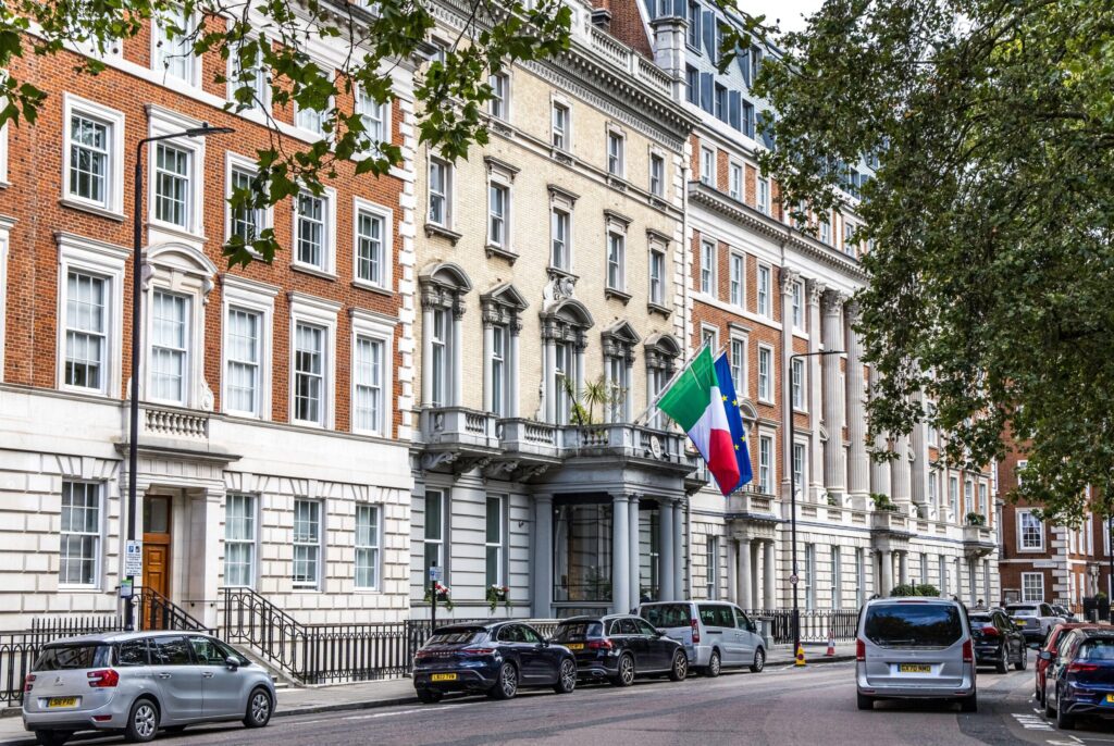Italian Embassy in Grosvenor Square, London, United Kingdom